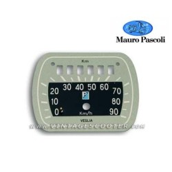 Cadran de compteur Veglia 90Km/h Vespa ACMA 125 1952-55